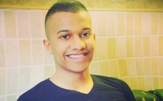 A photo of a 20-year-old man smiling who was injured in an explosion in Beirut and is now set to study at University of London.