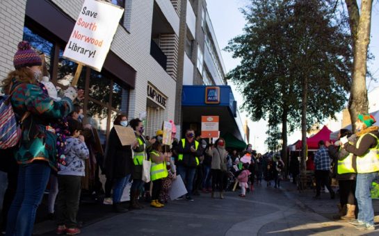 friends of the south norwood library protest