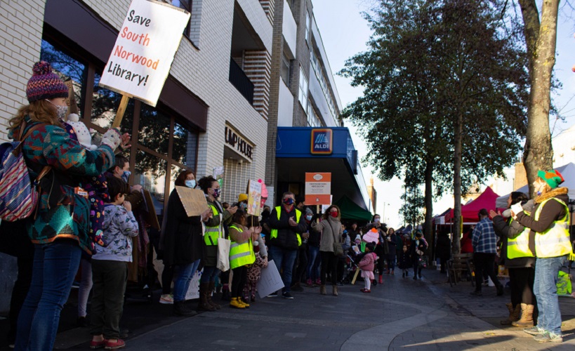 friends of the south norwood library protest