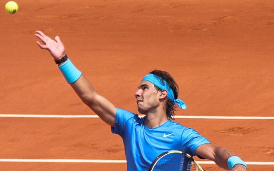 Rafael Nadal serve