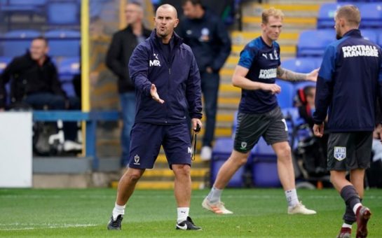AFC Wimbledon interim manager Mark Robinson in training