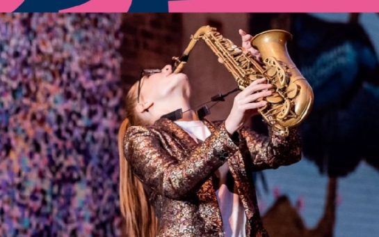 saxophonist performing