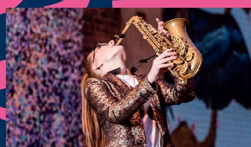 saxophonist performing