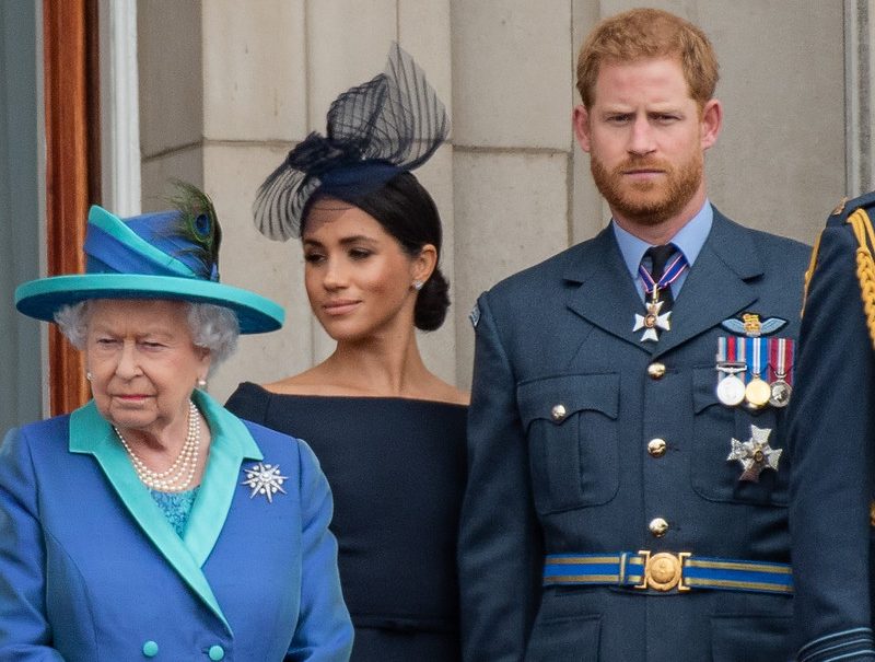 The Queen, Harry, and Meghan