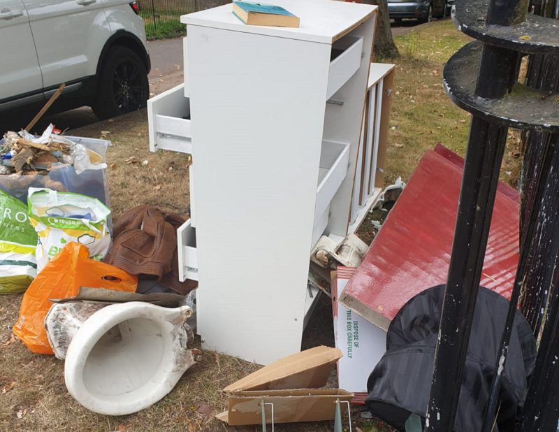 Fly tipping in Wandsworth Ashburton Estate