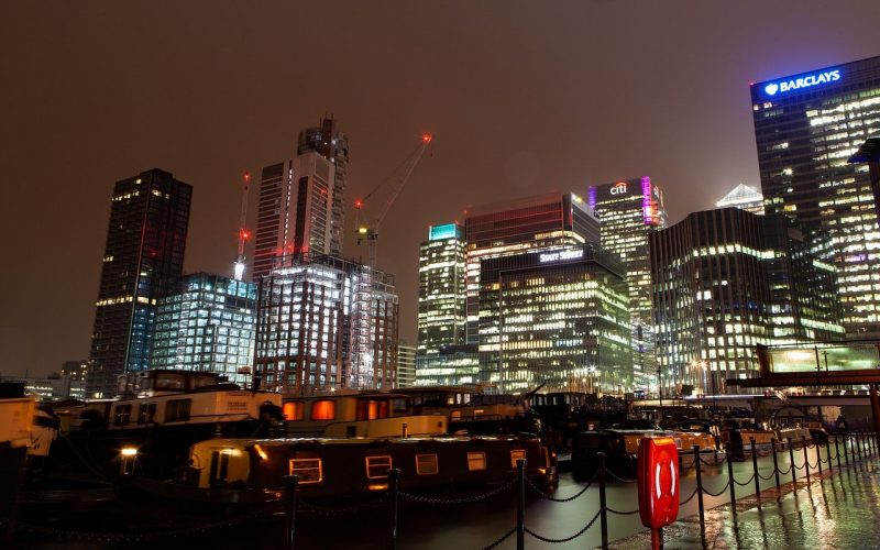 London Mayor candidate arrested during Canary Wharf HSBC protest 14 canary wharf at night 4863503 1280 e1619083037509