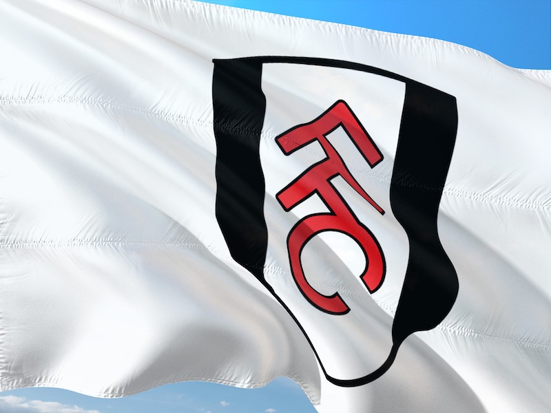 a photo of fulham fc flag waving in the wind
