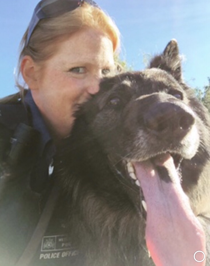 PC Emma Dignam with Prince. Credit: Emma Dignam