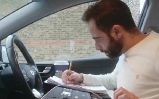 raffaele in his uber writing music