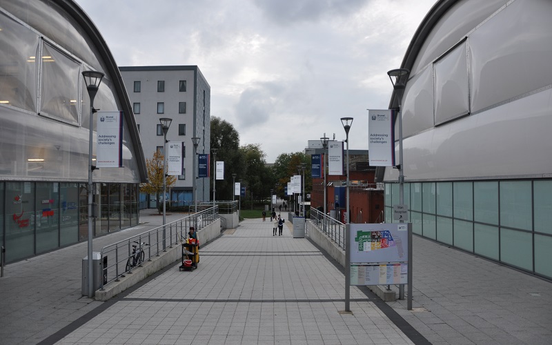 Empty Brunel campus