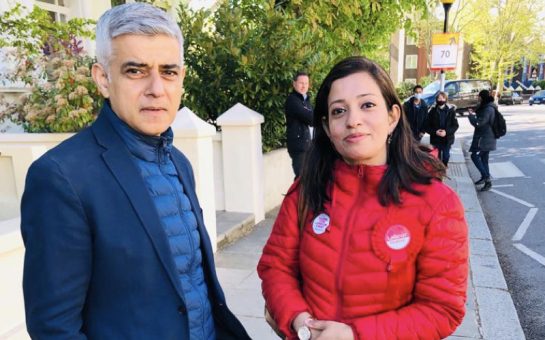 Councillor Rita Begum Stands Next to Mayor Sadiq Kahn