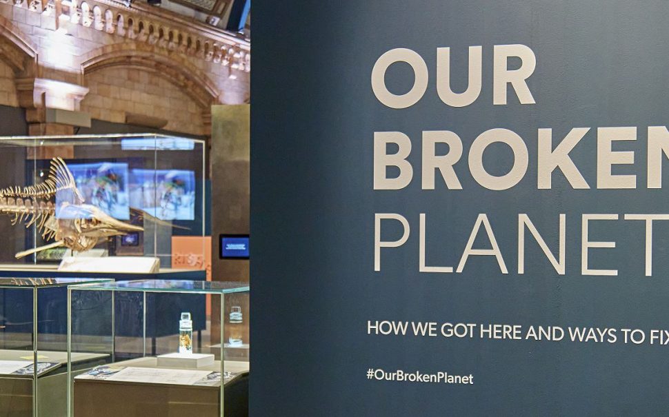 Our Broken Planet sign