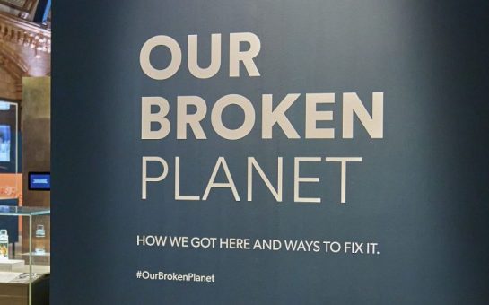 Our Broken Planet sign