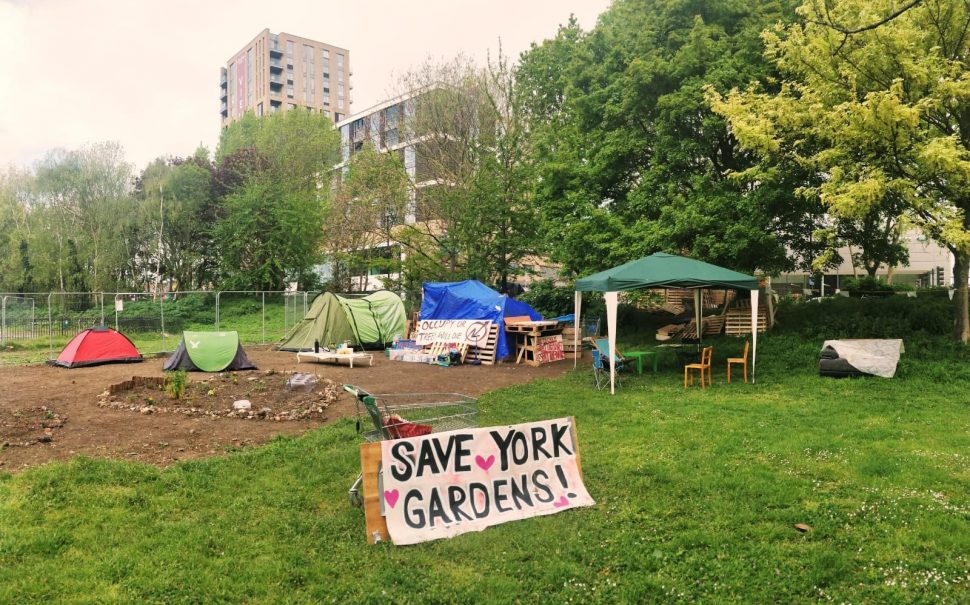 York Gardens protest