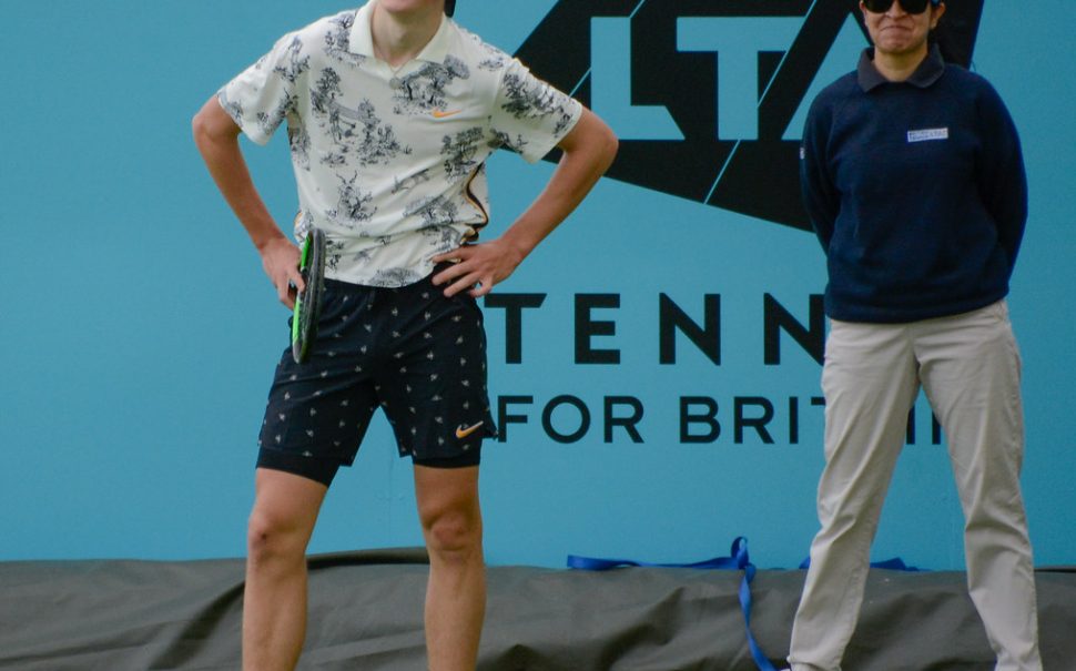 jack draper in 2019 at queen's club qualifying