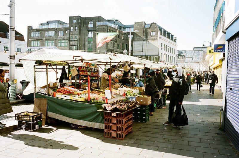 Caribbean stall outside