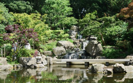 Waterfall in Kyoto Gardens Holland Park Experience Japan from London