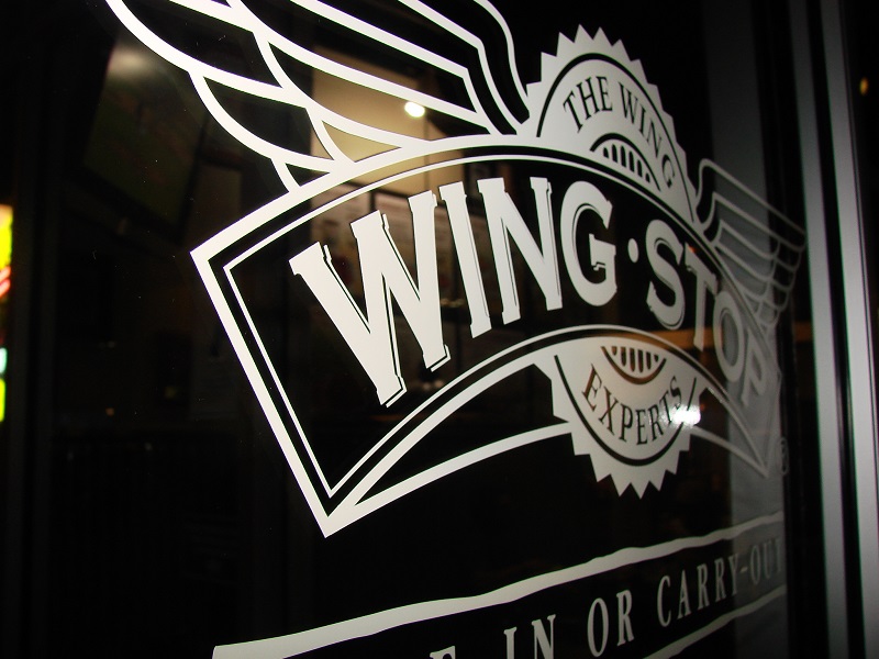 Wingstop logo in black and white text