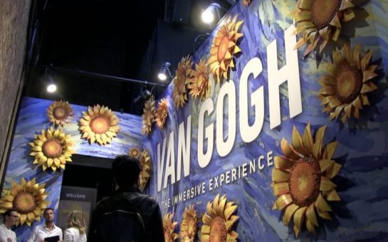 van gogh interactive experience sign