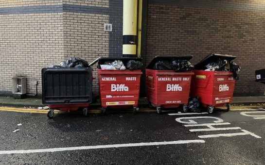 Overflowing bins