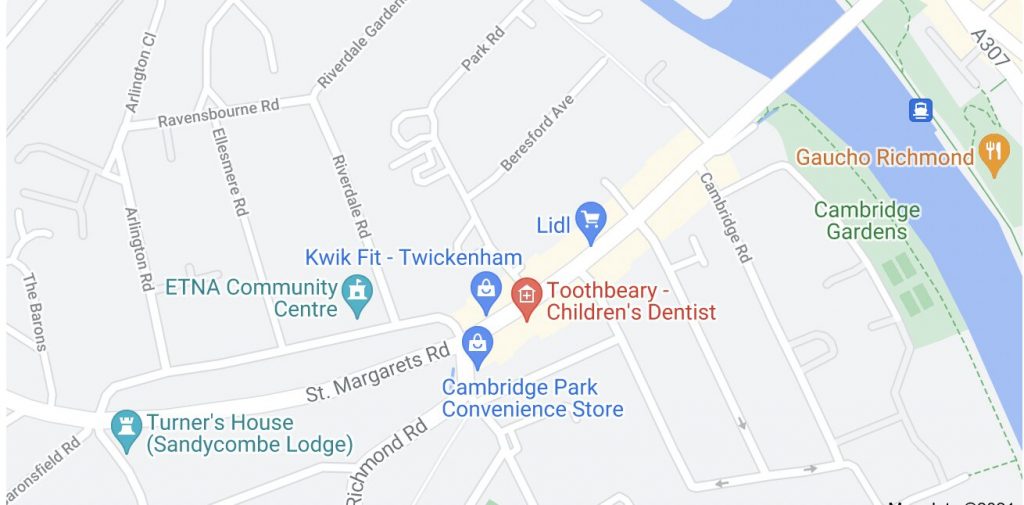  East Twickenham: Google Maps
