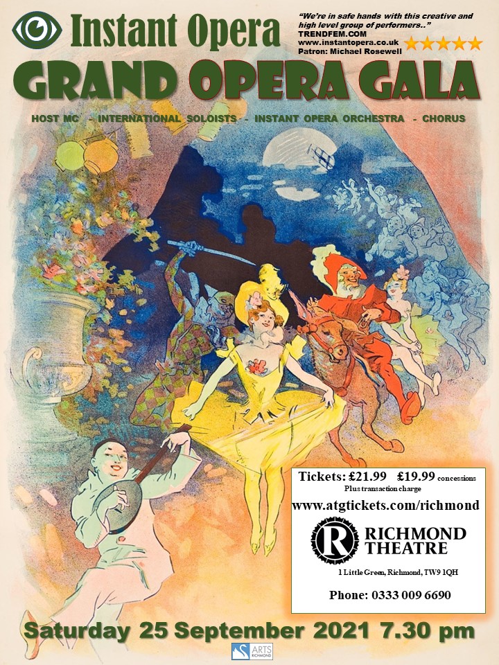 Poster for Instant Opera's Grand Opera Gala