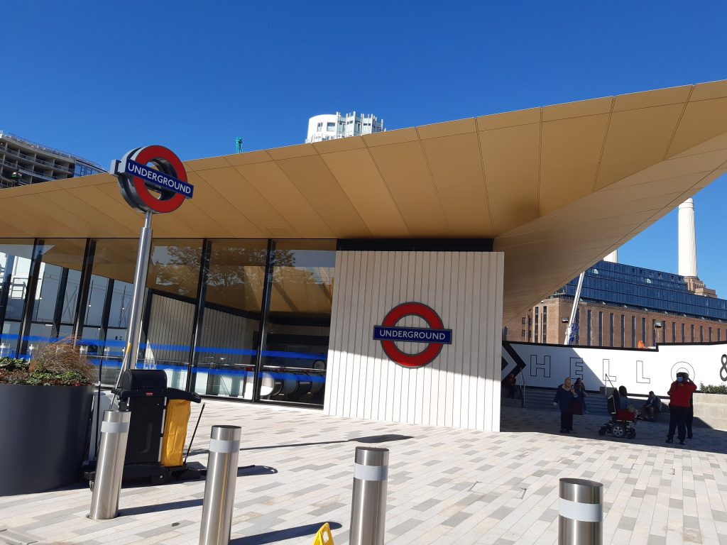 Outside of Battersea Power Station tube station