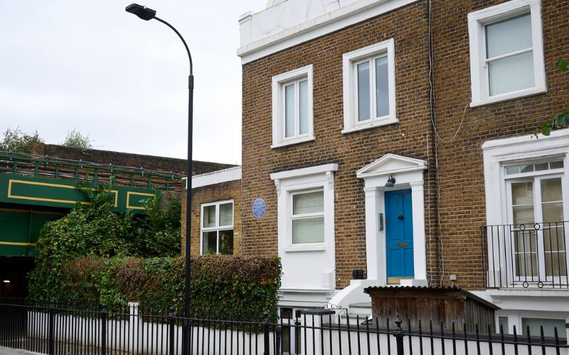 Photo of the house where Ellen and William Craft's plaque has been placed