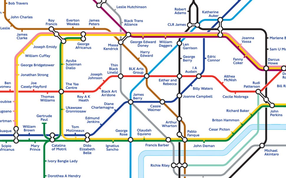the Black tube map