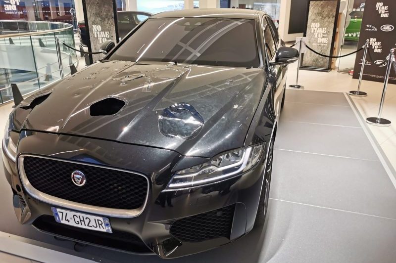 See the Land Rover Defender and Jaguar XF featured in No Time To Die