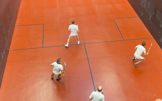 Rackets doubles match