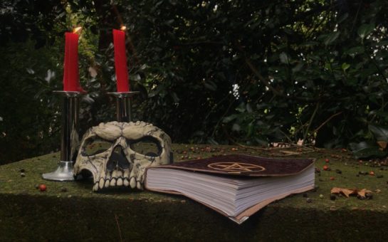 Satanic ritual set up
