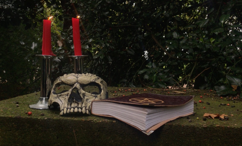 Satanic ritual set up