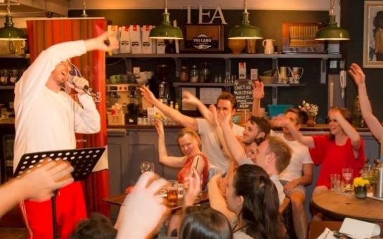 Streatham festival goers enjoy a music performance