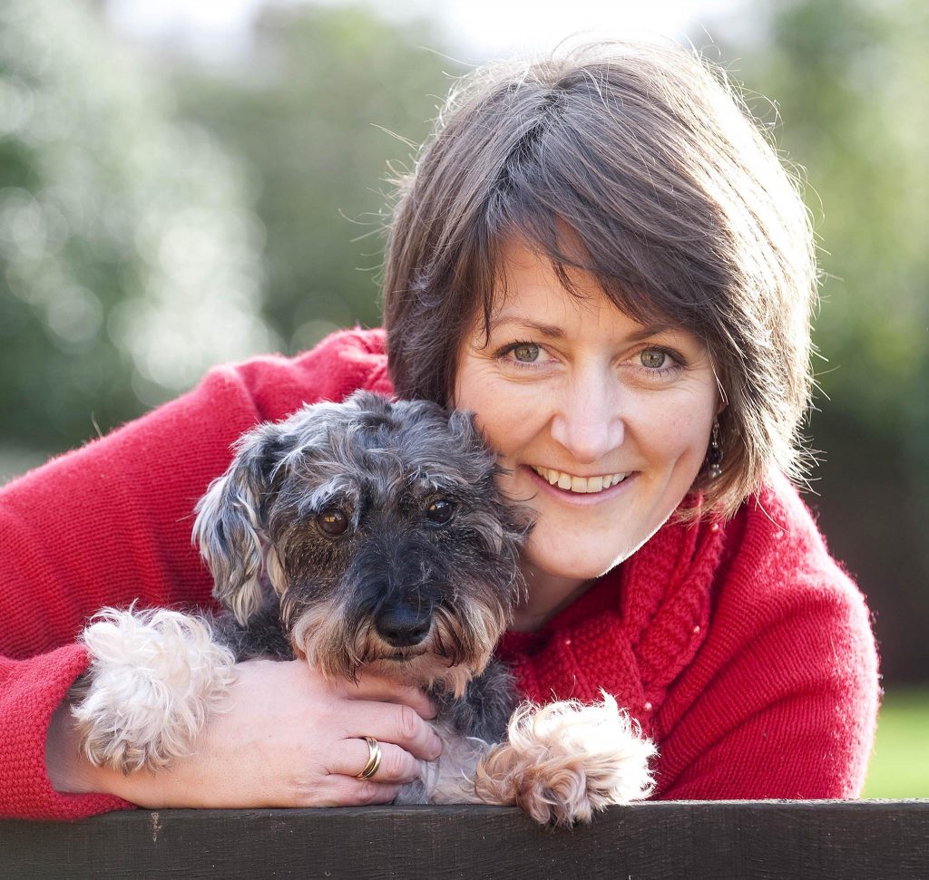 Janetta Harvey and her schnauzer Susie-Belle