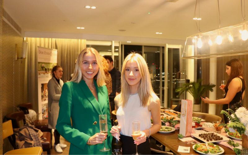 Georgia Symonds and Amy Duckett at their launch event