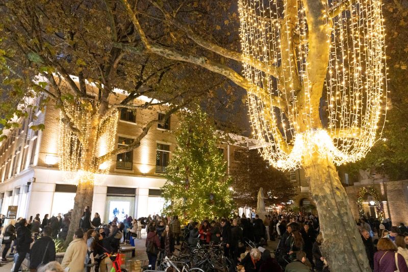 Christmas lights bring festive cheer to Chelsea's streets