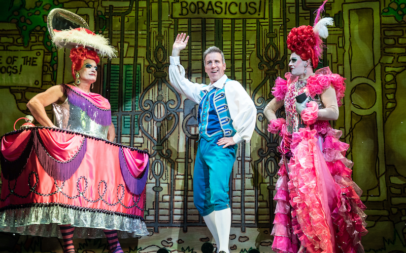 Anton Du Beke as Buttons with Darren Bennet and Bobby Delaney as the ugly stepsisters
