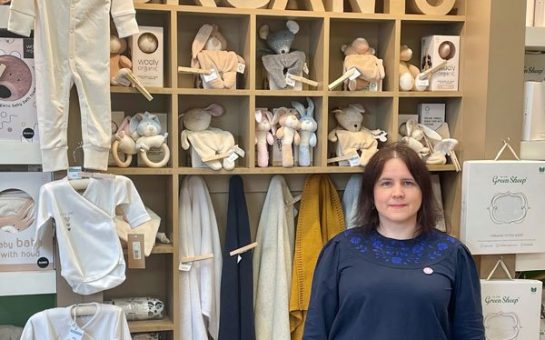 Elizabeth Jones, the owner of Natural for Baby, in her shop