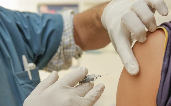 person getting vaccinated
