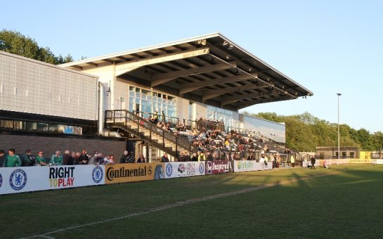 The main stand at Tooting and Mitcham