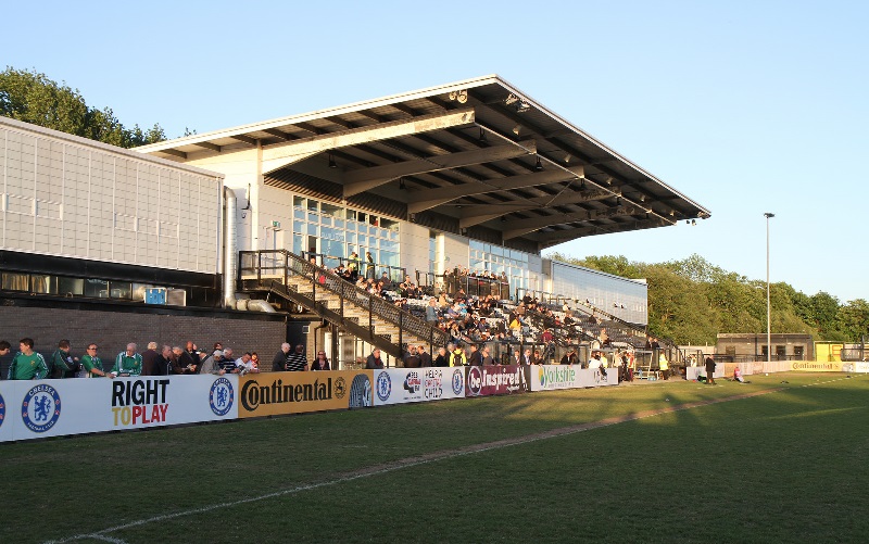 The main stand at Tooting and Mitcham