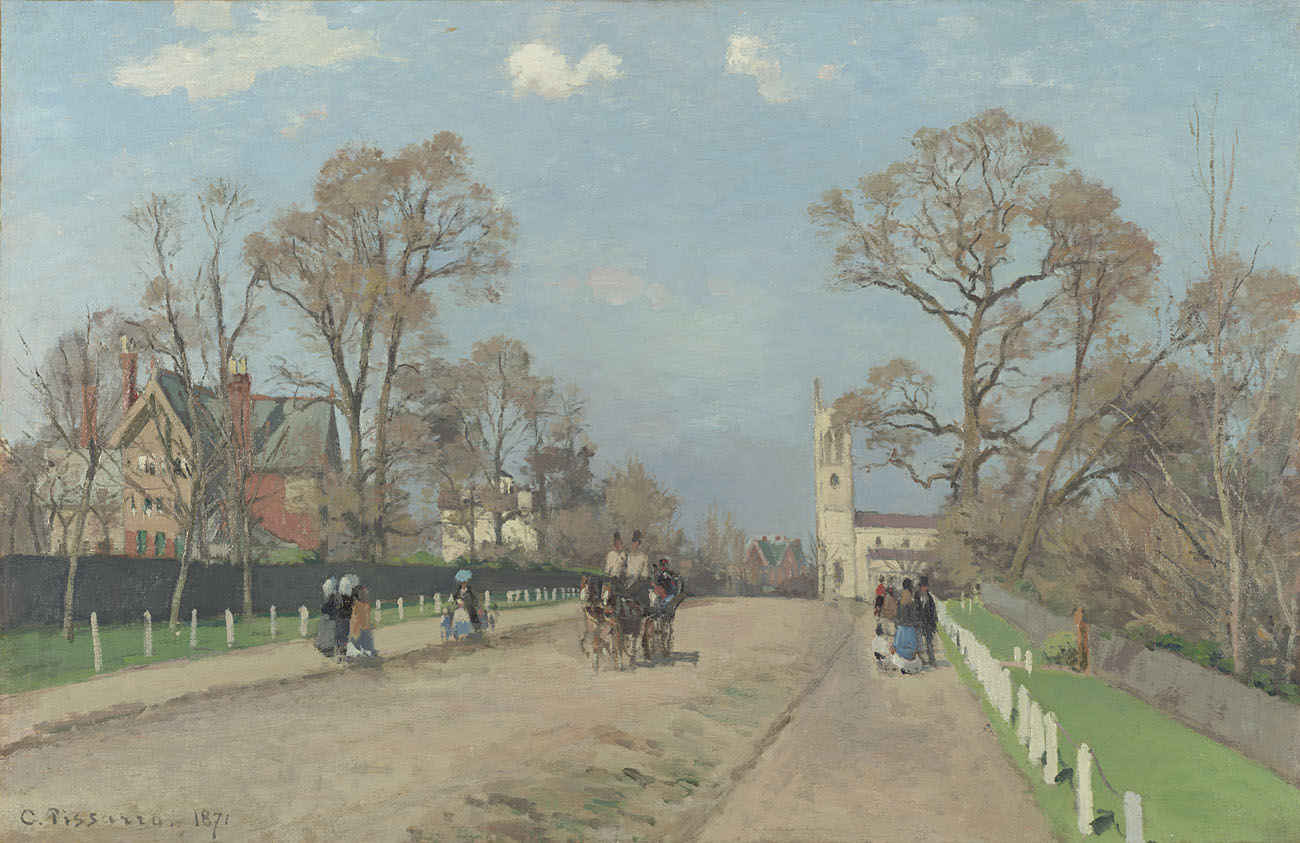 The Avenue, Syndenham, by impressionist painter Camille Pissarro.