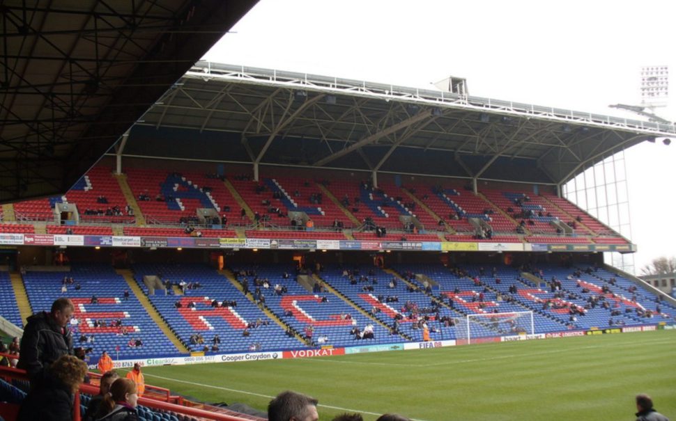 Shot of one of the stands in Selhurst Park