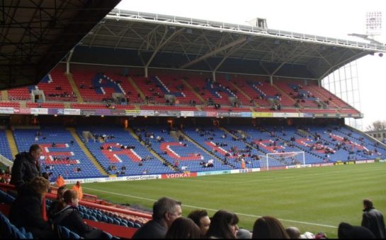 Shot of one of the stands in Selhurst Park