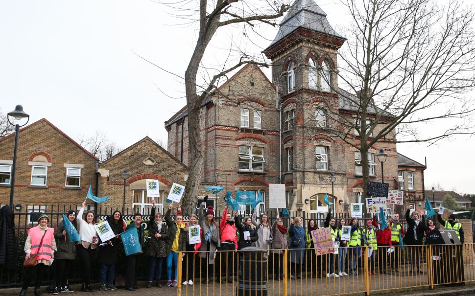 the protest
