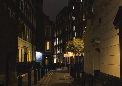 A dark alley