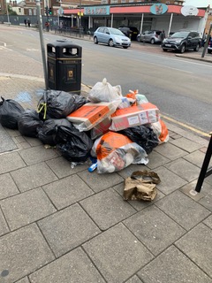 Rubbish in the street