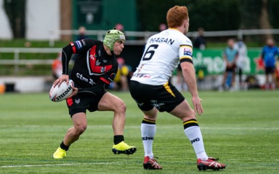 Oli Leyland playing for the London Broncos