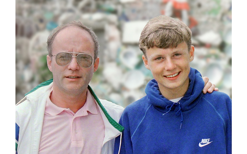 Lee Boxell and his father, Peter Boxell